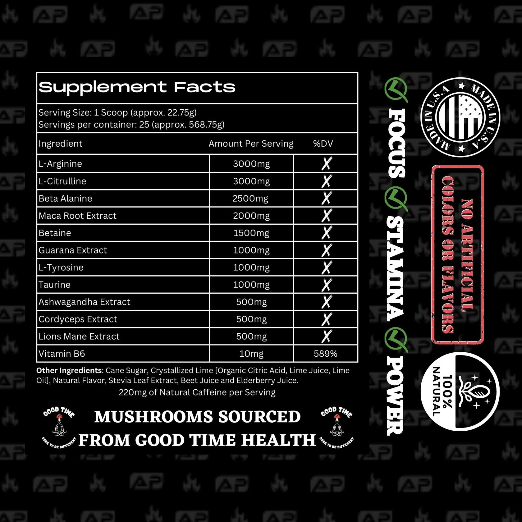 WILDFIRE All Natural PreWorkout AP Labs